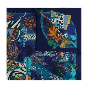 Salvatore Ferragamo Graphic-Printed Finished Edge Scarf